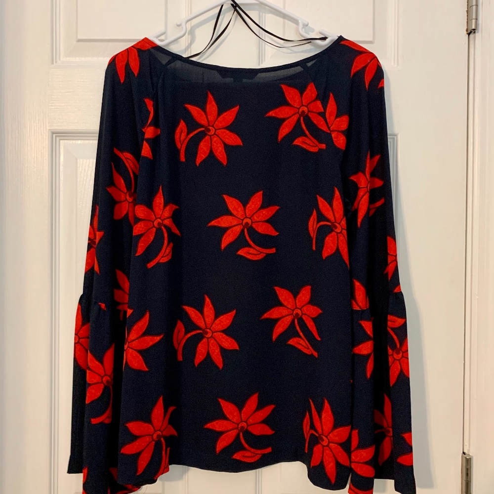 Banana Republic sheer blouse, sz small - Picture 4 of 6